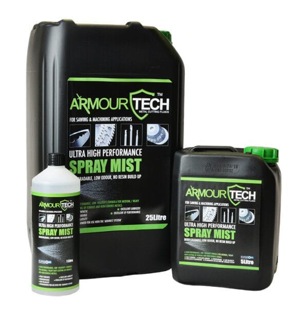 Armourtech synthetic spray mist lubricant bottles