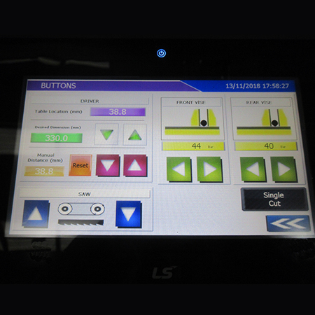 kesmak kms 280 bandsaw control panel image