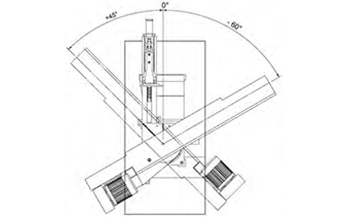 Everising S4633 S/A Bandsaw mitre drawing